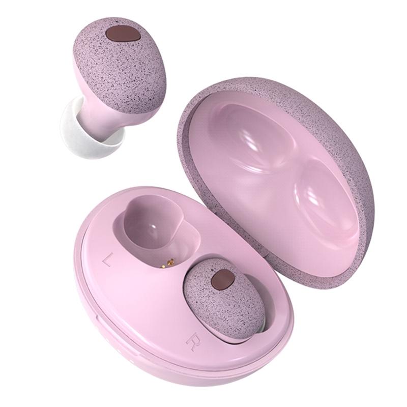 V562-C10362700ADE-202505261827-00 Wireless Bluetooth Earphones with 5d Sound and Magnetic Charging Box - Cherry Blossom Pink - Image 1