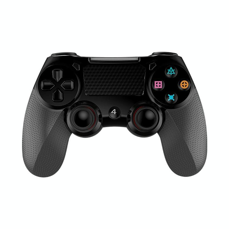 V562-C1040792550DBT-202504182003-00 Wireless Bluetooth Gamepad for Ps4 - Dual Vibration Touch Screen Light Audio - 2 Pcs - Black - Image 1