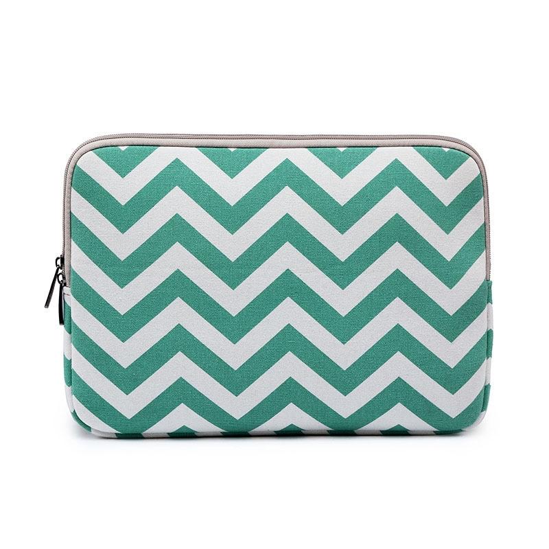 V562-C1050375950DBT-202504021953-00 10 Wavy Pattern Notebook Liner Bag - Wavy Design - Light Green - Image 1