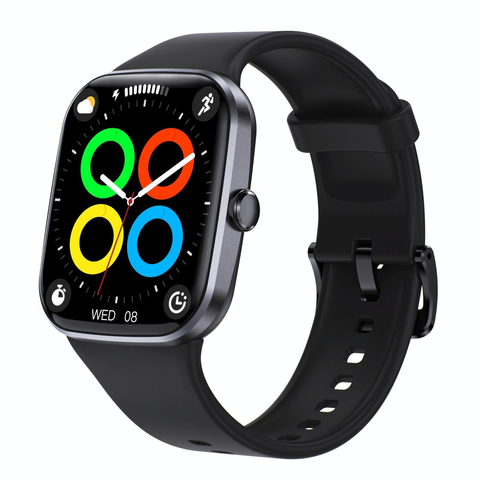 V562-C106055200AYS-202504252120-00 Ip67 Waterproof Smart Bracelet Bluetooth Call Fitness Tracker - Black - Image 1