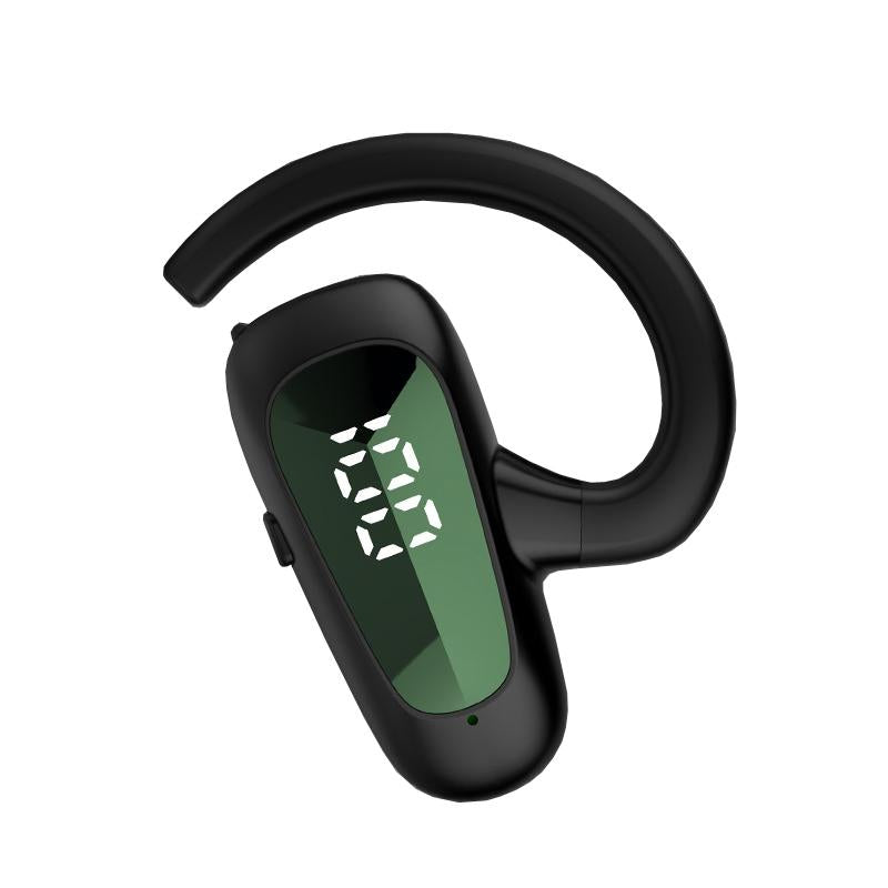 V562-C1065323060DBT-202505222007-00 Digital Display Bluetooth Earphones - Bone Conduction Stereo - Green - Image 1