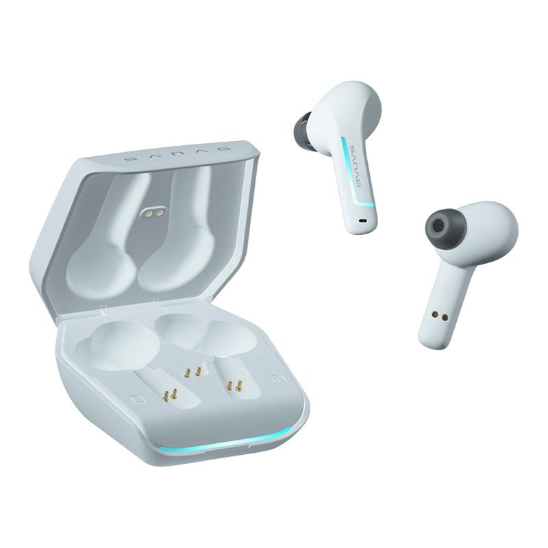 V562-C107123300ADE-202504181930-00 Wireless Bluetooth Game Earphones with Noise Reduction - H2s Pro - White - Image 1