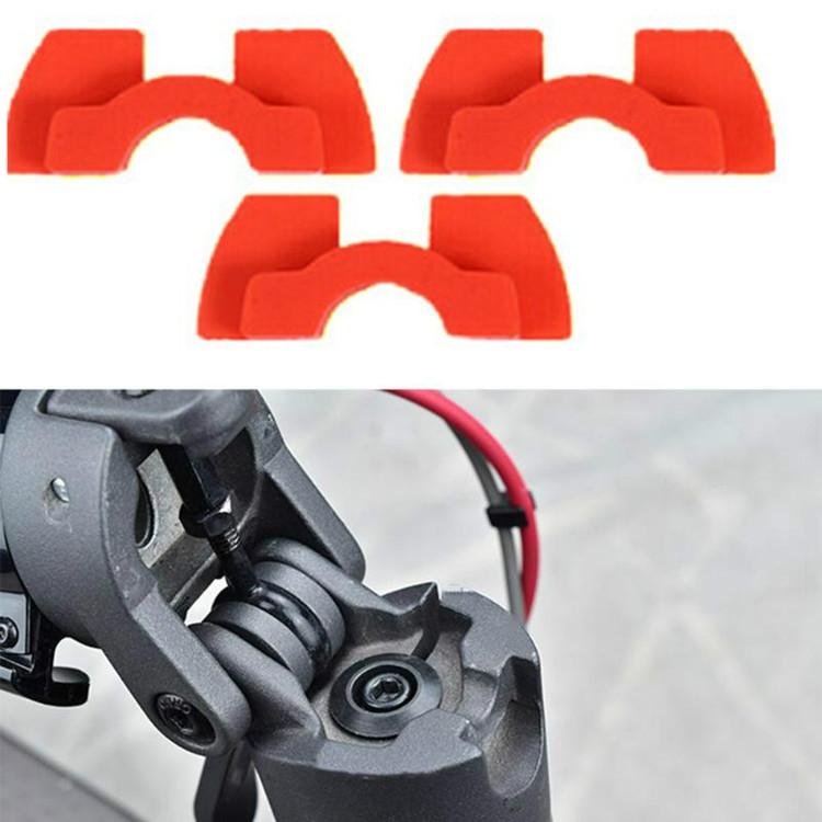 V562-C1076647420DBT-202505291133-00 3-piece Shockproof Rubber Dampers for Xiaomi M365 Scooter - Red - Image 1