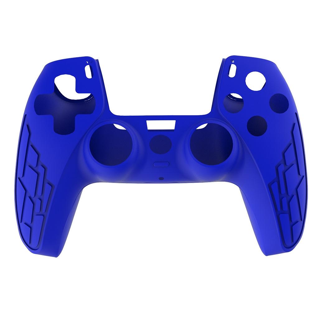 V562-C1077883060DBT-202504181925-00 Thickened Non-slip Silicone Case for Ps5 Gamepad - Protective Cover - Blue - Image 1