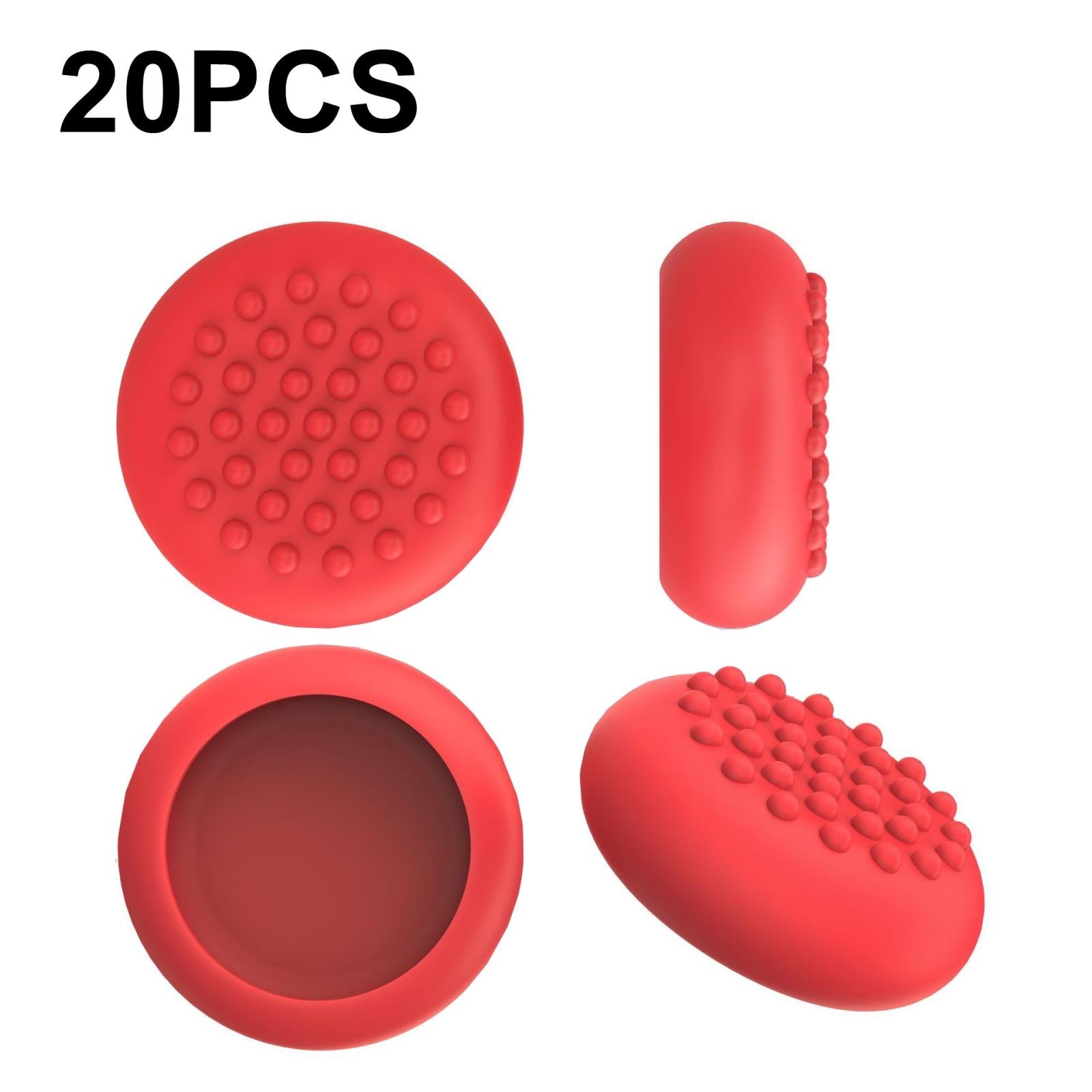 V562-C1092582060DBT-202503052040-00 20-piece Silicone Vr Handle Covers for Meta Quest 2 - Enhance your Gaming Experience - Red - Image 1