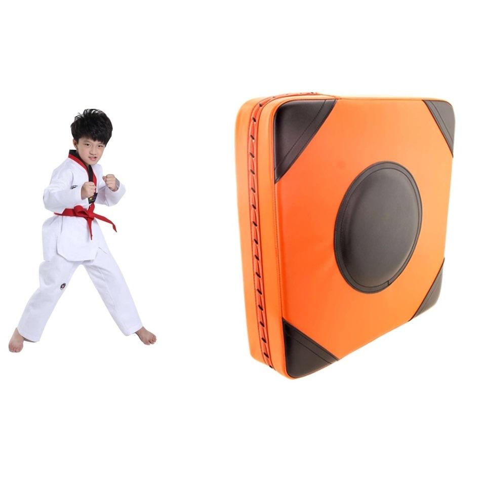 V562-C2004547850DBT-202503072131-00 Thickened Square Boxing Wall Target - Magic Stickers - 40X40X10 - Orange Black - Image 1