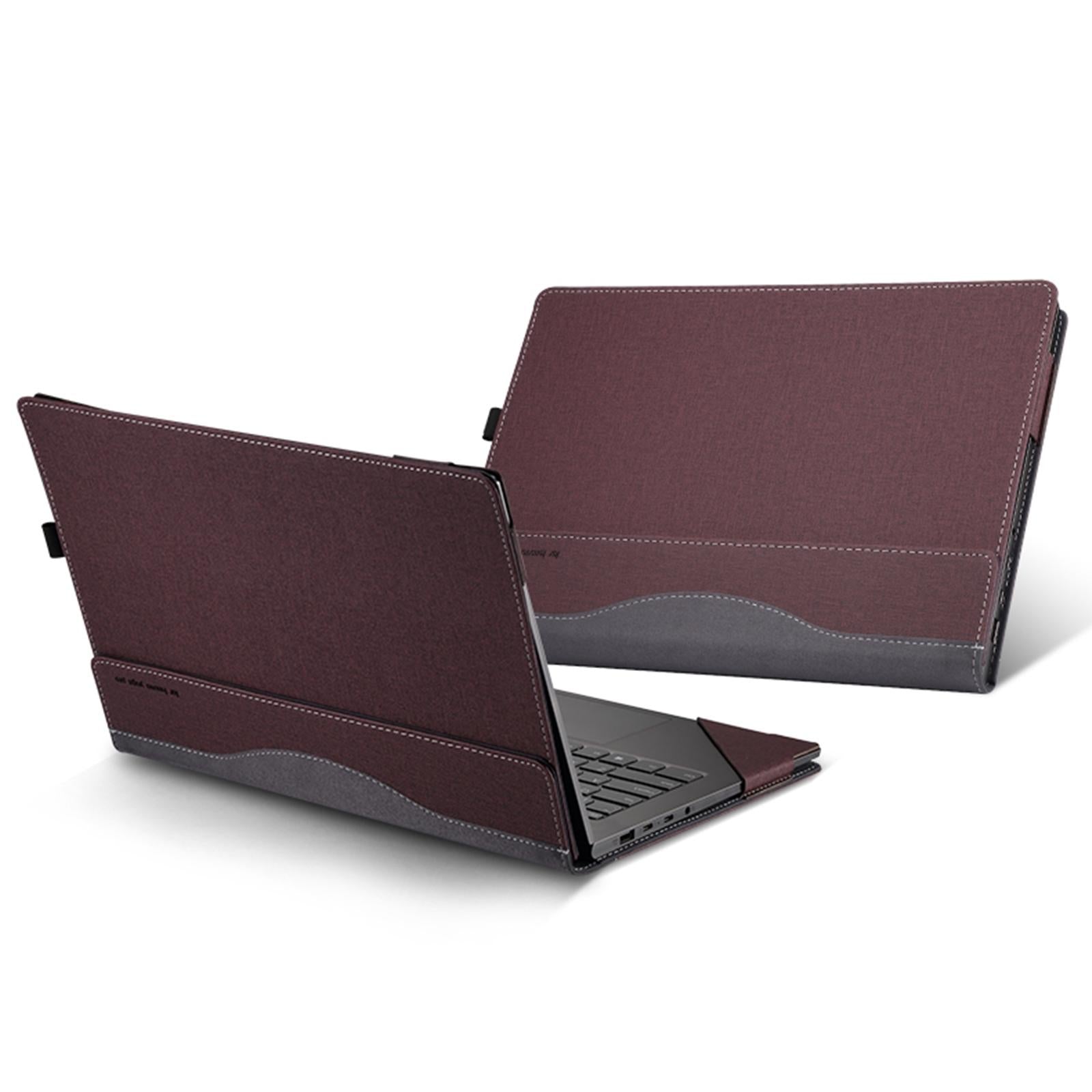 V562-C2060946750DBT-202505291206-00 14 Leather Laptop Protective Case - Anti-Fall Design - Wine Red - For Samsung Galaxy Book 4 Pro - Image 1