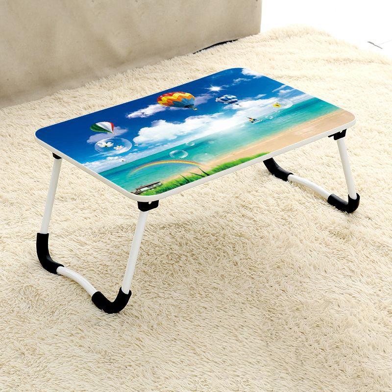 V562-C5115BCH-202506271218-00 Adjustable Folding Laptop Desk - Non-slip W-shaped Legs Square Pattern Portable Cloud Design - Hcb5115C - Image 1