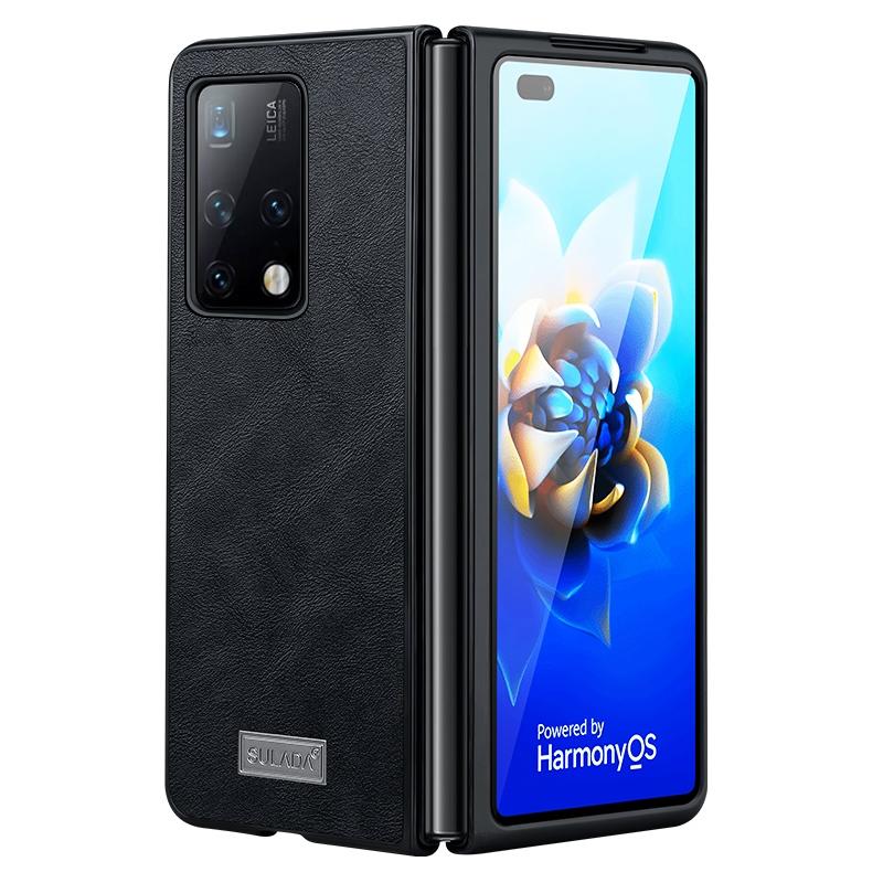 V562-D100645300ADE-202505291338-00 For Samsung Galaxy Z Fold4 5G Samsung Fold 4 Shockproof Tpu Leather Case - Black - Image 1