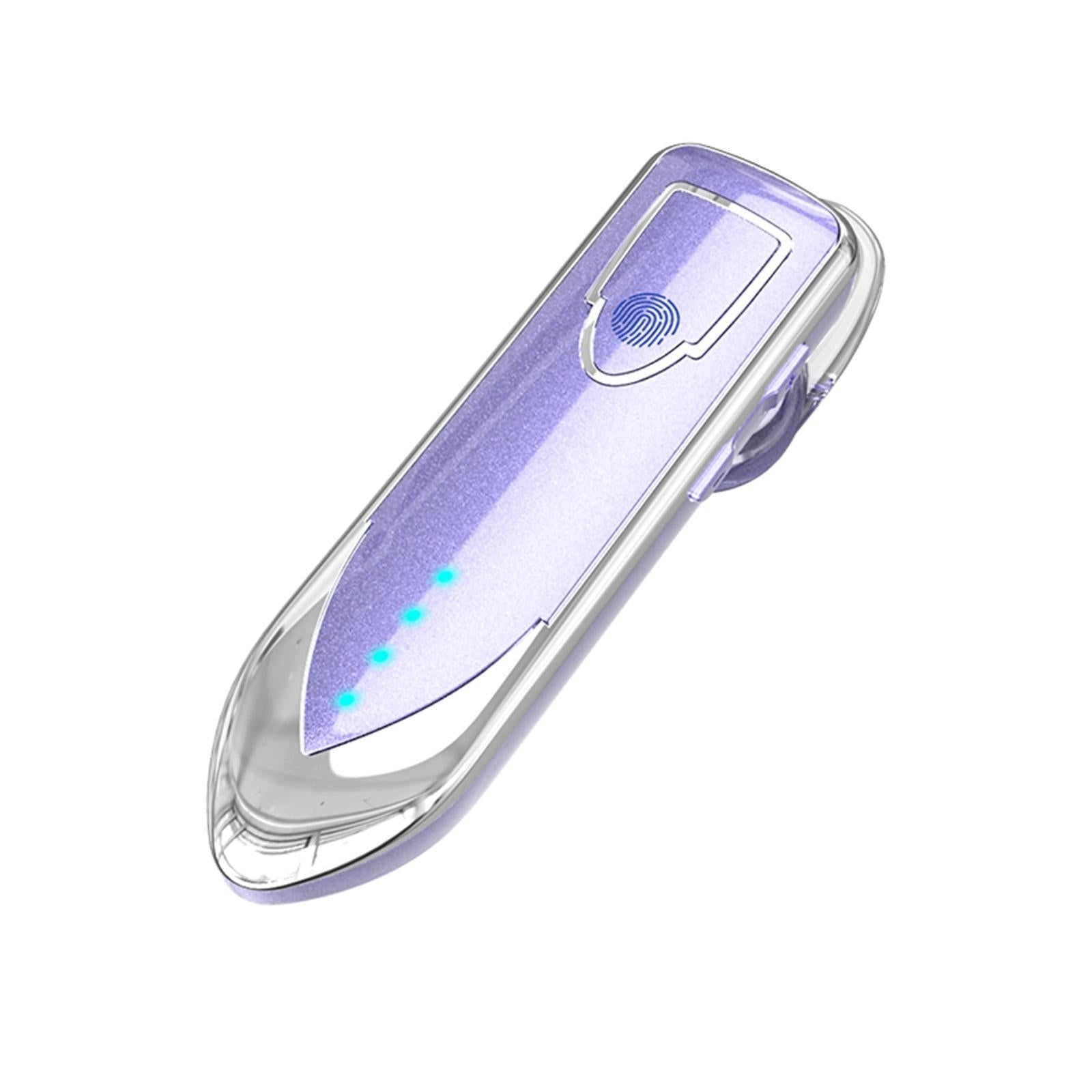 V562-D10096800ADE-202505222035-00 Business Style Bluetooth 5.0 Earphone with Touch Switch - Purple - Image 1