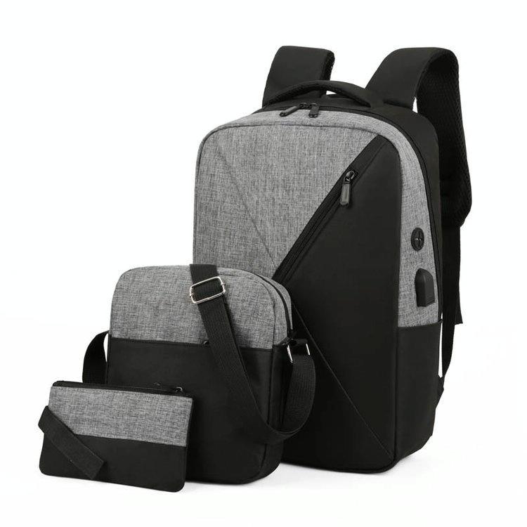 V562-D1010033060DBT-202504251645-00 Versatile 3-in-1 Usb Business Bag - Compact and Functional - Grey - Image 1