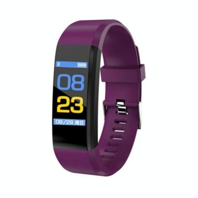 V562-D102185840DBT-202504252125-00 Smart Oled Fitness Tracker With Pedometer - Purple - Image 1