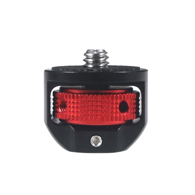 V562-D1038332060DBT-202505211921-00 Universal 1 / 4 Inch Camera Adapter for Dji Pocket 2 / Insta360 one X2 - Black + Red - Image 1