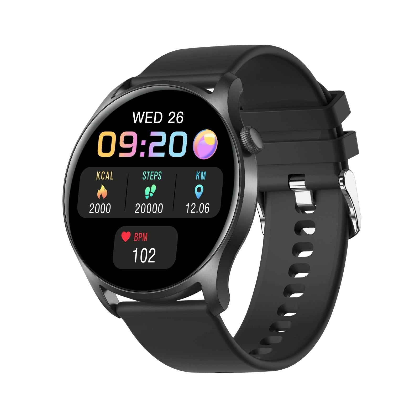 V562-D104041300ADE-202504252216-00 Smart Wristband With Sleep And Heart Monitoring - Black - Image 1