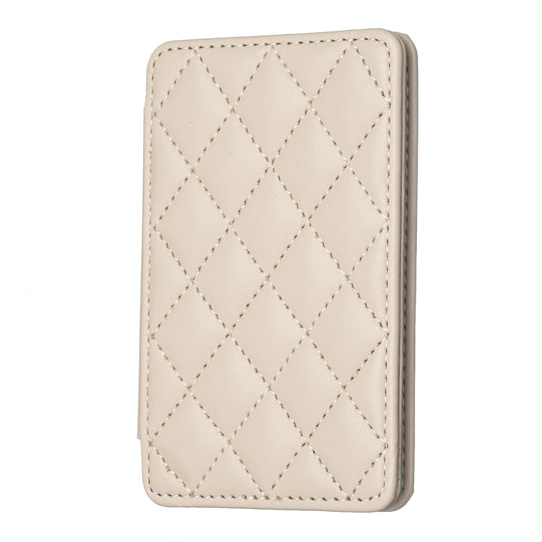 V562-D105239400ADE-202503281920-00 Rhombus Pattern Card Bag Back Sticker For Mobile Phones - Beige - Image 1