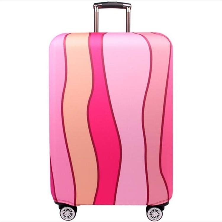 V562-D3036659040DBT-202502281710-00 Protective Elastic Luggage Covers - 25-28 Inch - Resistant to Abrasion and Dust - Pink Ripple - Image 1