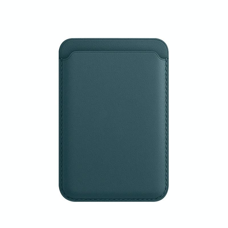V562-E1002988950DBT-202503281931-00 Magsafe Leather Card Case For Iphone Dark Night Green - Image 1