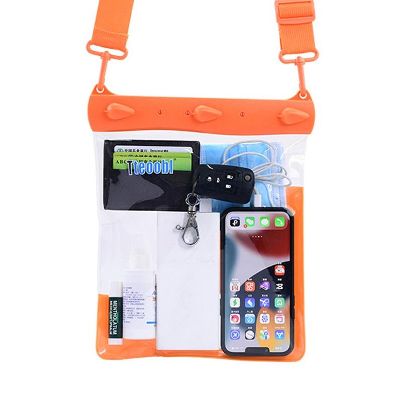 V562-E1029862060DBT-202503041301-00 Waterproof Shoulder Messenger Bag For Sundries Phone Compatible - Orange - Image 1