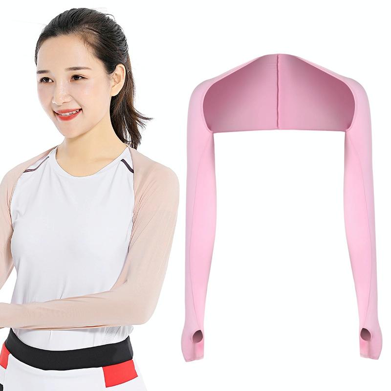 V562-E1070462060DBT-202503041726-00 Sun Protection Golf Shawl Sleeves for Outdoor Sports and Cycling - Pink - Image 1