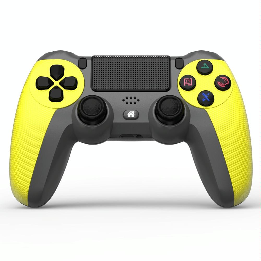V562-E1075163060DBT-202504181936-00 Wireless Bluetooth Gamepad Controller for Ps4 - Battle Gray with Light Bar - Lemon Yellow - Image 1