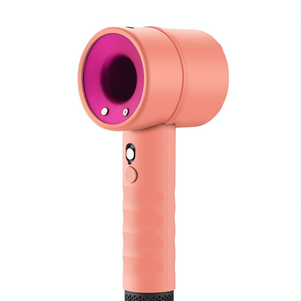 V562-E109320400ADE-202503191317-00 Shockproof Silicone Case For Dyson Hair Dryer - Coral Orange - Image 1