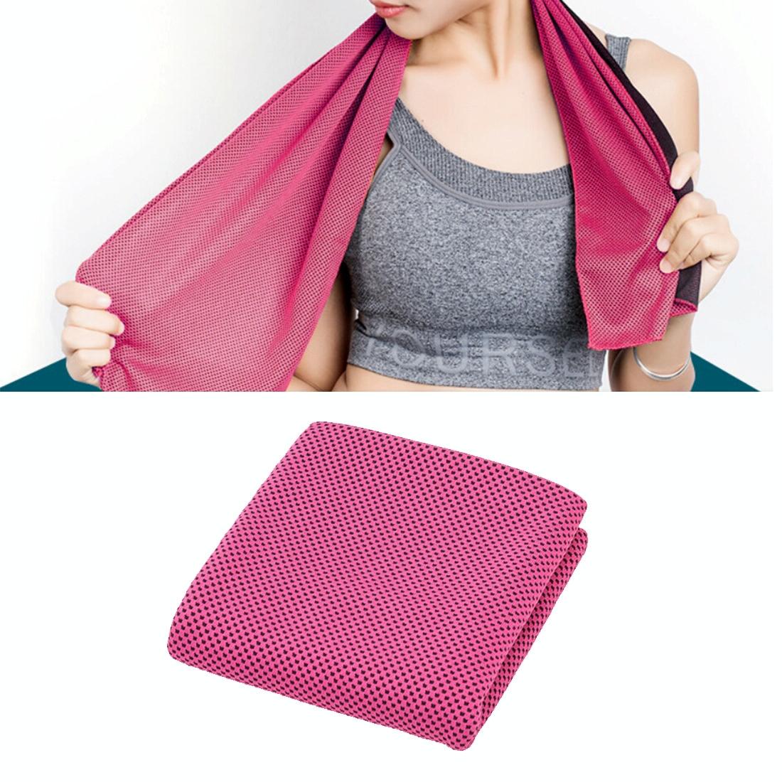 V562-E1163GO-202503072225-00 2-pack Enduring Ice Towels - Microfiber Fabric 30*100cm - Ideal for Gym and Sports - Burgundy - Image 1