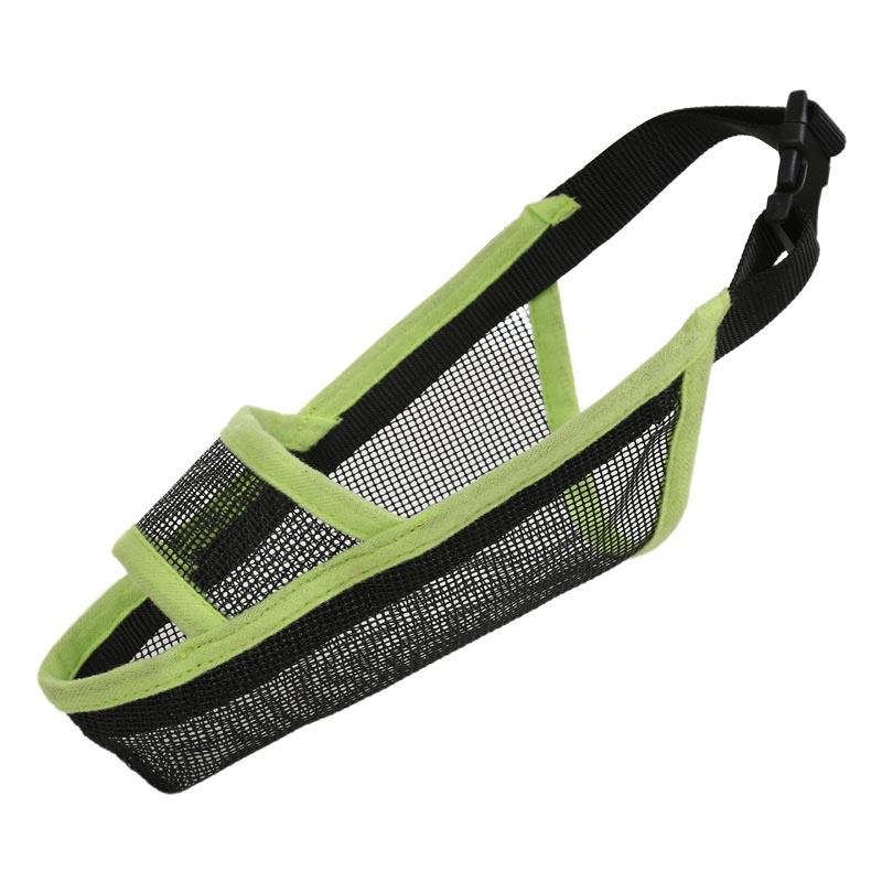 V562-E2016852650DBT-202503261932-00 Dog Mouth Cover Anti-Bite Mesh Dog Mouth Cover Medium And Large Dogs Anti-Drop Mask Xs - Green - Image 1