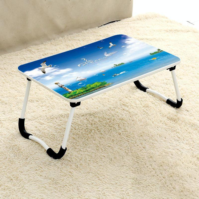 V562-E5115BCH-202506271219-00 Adjustable Folding Laptop Desk - Non-slip W-shaped Legs Square Pattern Portable Cloud Design - Hcb5115E - Image 1