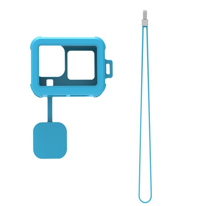 V562-F1017192060DBT-221837-00 Silicone Case for Gopro Hero10 / 9 - Liquid Finish - Sky Blue - Image 1