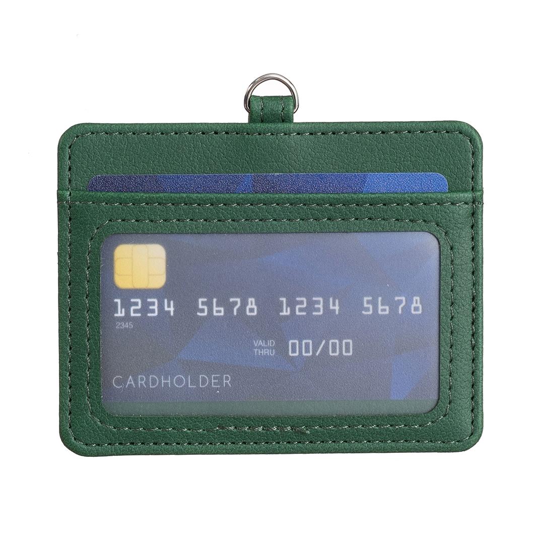V562-F105539400ADE-202503281833-00 Horizontal Id Card Bag & Lanyard - Green - Image 1
