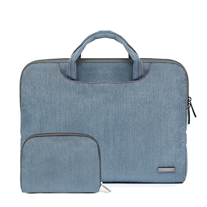 V562-F2027175950DBT-202502282146-00 13.3 Inch Simple Business Laptop Bag With Liner - Ls-116 - Snowflake Nylon Light Blue - Image 1