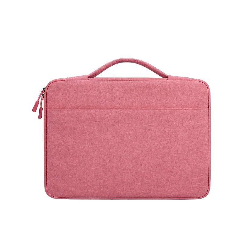 V562-F7599BL-202502281845-00 Waterproof Oxford Cloth Laptop Handbag With Trolley Strap - Pink - Image 1