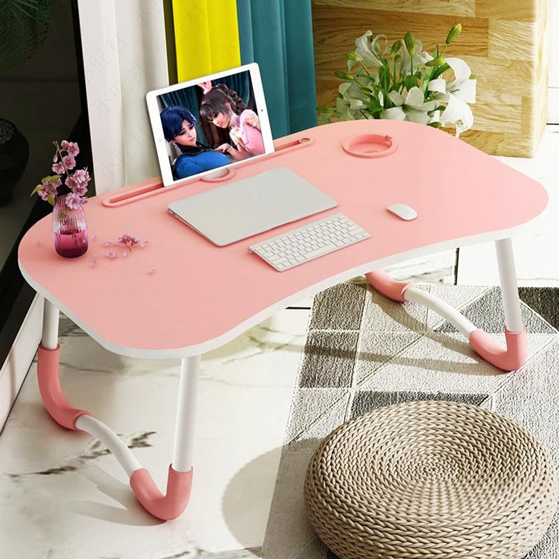 V562-F8220CH-202502271911-00 Portable Laptop Desk Stand - Foldable & Non-slip - Pink - Image 1