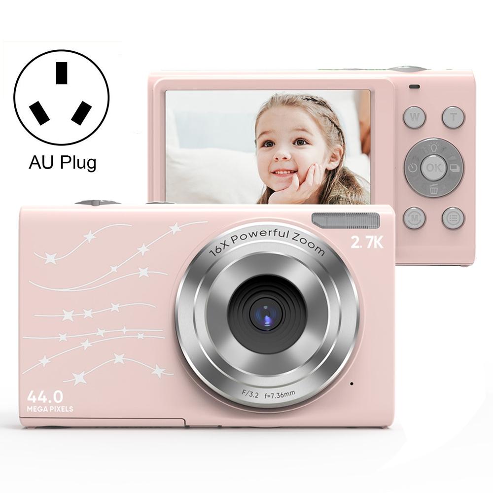 V562-F9371ACD-202502241405-00 Full Hd 1080p Digital Camera with 44mp 16x Zoom - 2.4 Inch Screen for Children - Pink - Image 1