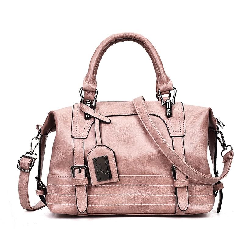 V562-F99292131YZ-202505191710-00 Retro Pu Shoulder Bag Pink - Image 1