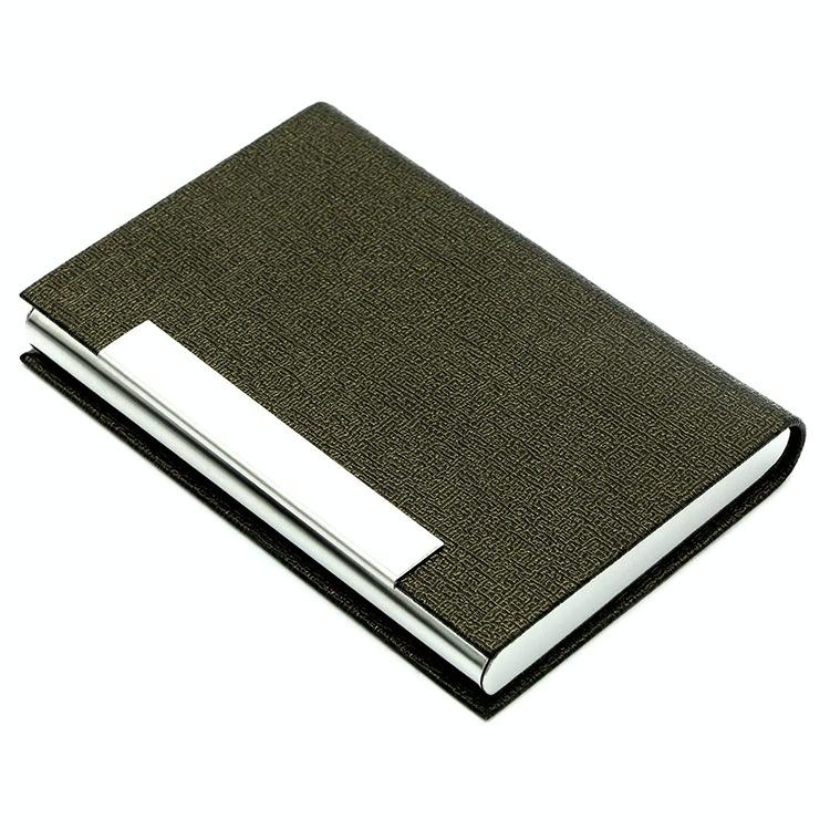 V562-G1038022750DBT-202503280216-00 Stainless Steel Card Holder Sleek Business Accessory - Bronze - Image 1