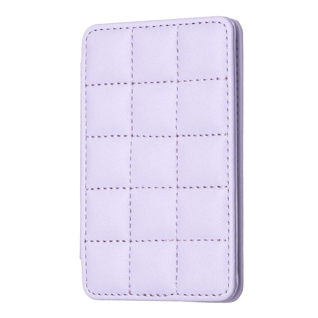 V562-G104439400ADE-202505221820-00 Grid Pattern Card Bag Sticker For Mobile Phones - Purple - Image 1