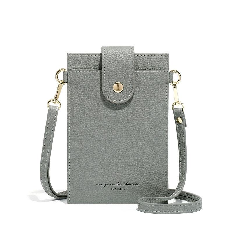 V562-G1058086650DBT-202505191721-00 Stylish Thin Messenger Bag For Women - Gray - Image 1
