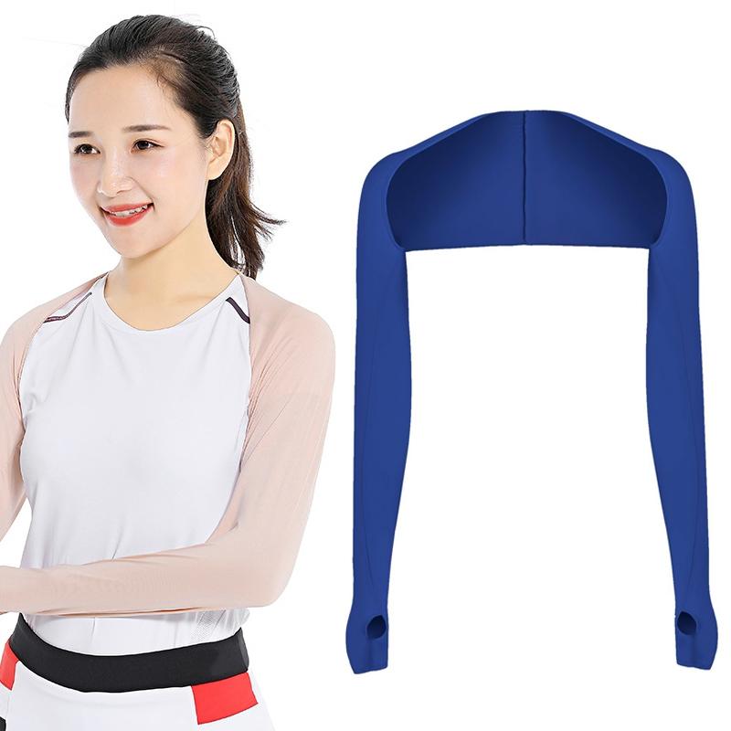V562-G1070462060DBT-202503041730-00 Sun Protection Golf Shawl Sleeves for Outdoor Sports and Cycling - Sapphire - Image 1