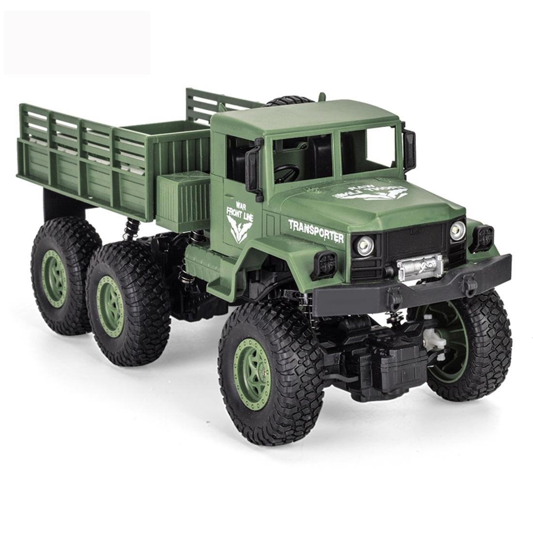 V562-G2820THC-202504291316-00 2.4ghz 4ch Rc Dongfeng 8 Six-wheeled Armor Truck Toy - Green - Image 1