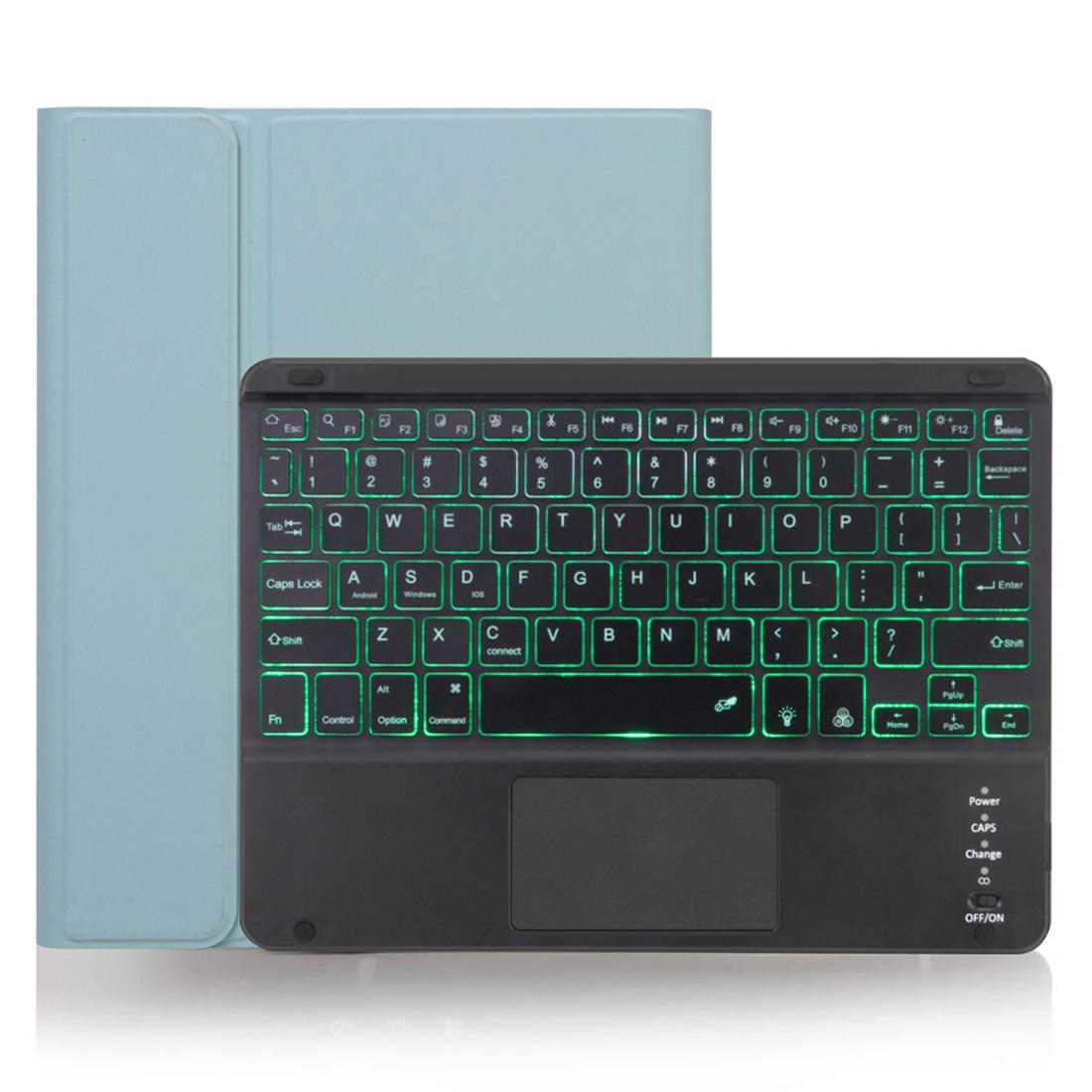 V562-G7120ORPI-202504291812-00 Detachable Bluetooth Keyboard Tablet Case For Ipad Pro 11 With Touchpad Pen Slot & Backlight - Plain Texture - Green - Image 1