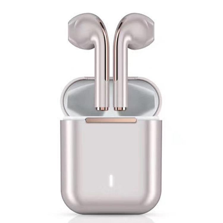 V562-GR0183D6PI-202505261706-00 Wireless t & g J18 Bluetooth Earphones with Charging Box - Rose Gold - Image 1