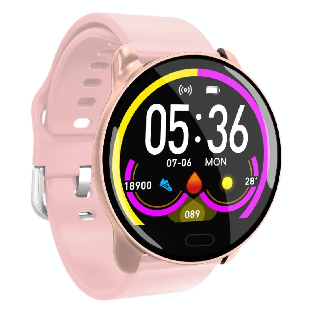 V562-GR1074AC-202505262107-00 Smart Bracelet With Call / Heart / Blood Monitoring - Colour Screen - Rose Gold - Image 1