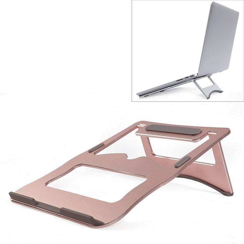 V562-GR5285CP-202502271839-00 Portable Aluminum Laptop Stand - Simple & Stylish - Rose Gold - Image 1