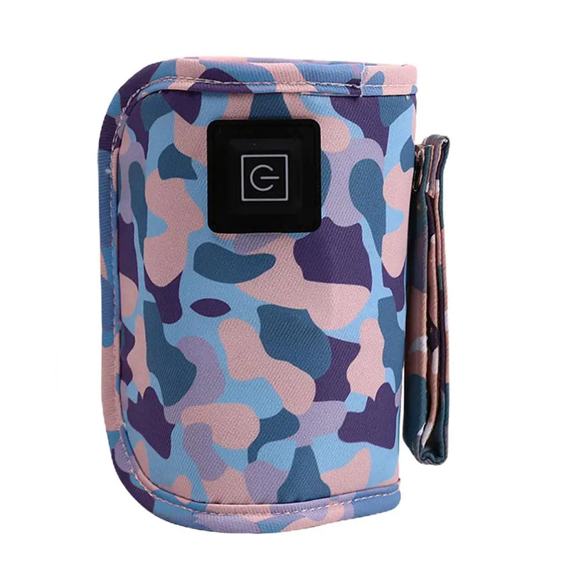 V562-GU23-CH227BLUE-202503280142-00 Vibe Geeks 3 Temperature Insulated Milk Baby Bottle Warmer- Usb Plugged-in - Blue - Image 1