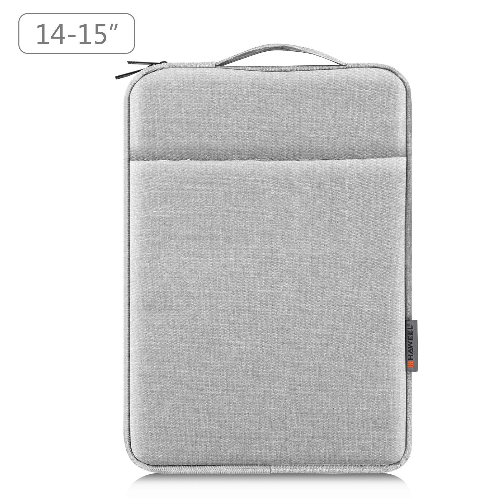 V562-H0207LWH-202502282130-00 14-15 Inch Laptop Sleeve Briefcase With Zipper And Handle - Grey - Image 1