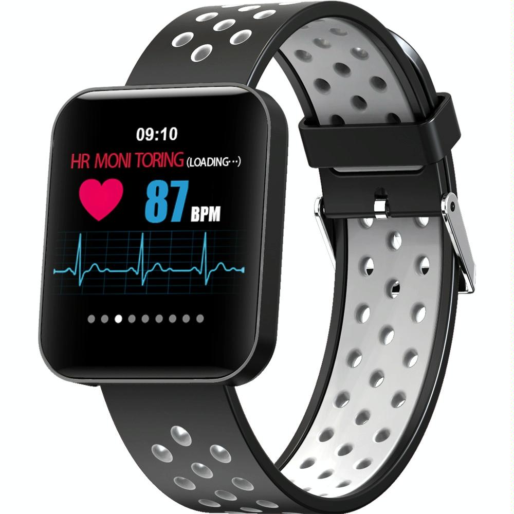 V562-H1840AC-202504252128-00 Waterproof Smart Bracelet With Tft Screen And Health Monitoring - Grey - Image 1