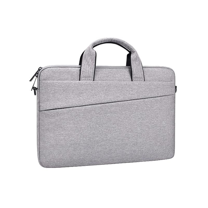 V562-H2856CBM-202502282145-00 Portable 13.3 Laptop / Tablet Bag With Dual Pockets And Soft Handle - Grey - Image 1