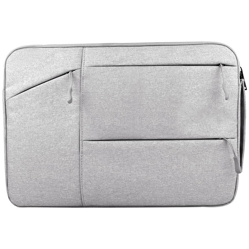 V562-HL6756CH-202504022015-00 12 Laptop / Tablet Bag with Multiple Pockets - Portable & Durable - 12 Inch Light Grey - Image 1