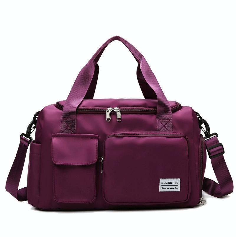 V562-I1042082060DBT-202503041321-00 Compact Waterproof Gym Bag for Travel - Size s - Purple Red - Image 1